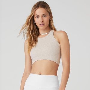 Alo Yoga Seamless Delight High Neck Bra Tank